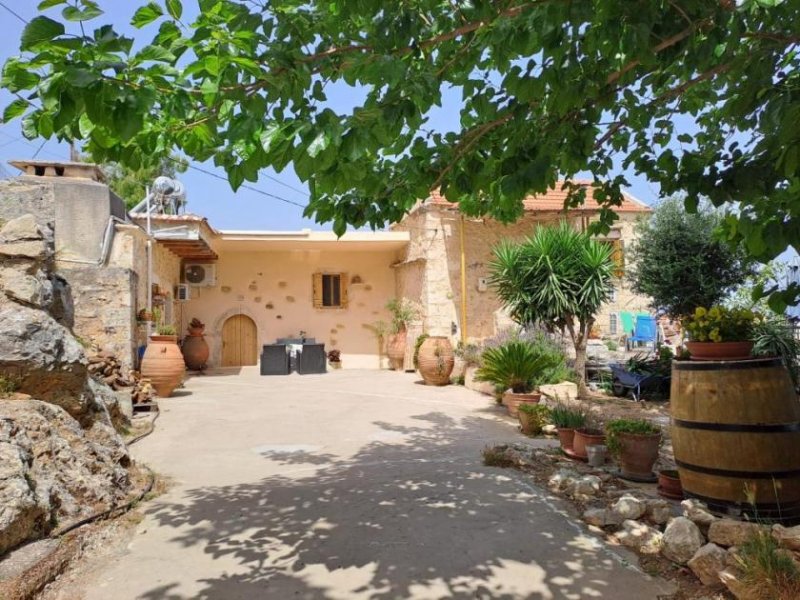 Sellia Chania Kreta, Sellia: Traditionelle charmante Residenz mit Gästehaus zu verkaufen Haus kaufen